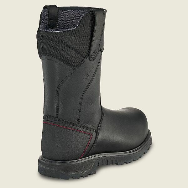 Red Wing Brnr XP 11-inch Waterproof, Insulated, CSA Safety Toe Pull-On Boot Men's Work Boots Black | 4215MRNVK