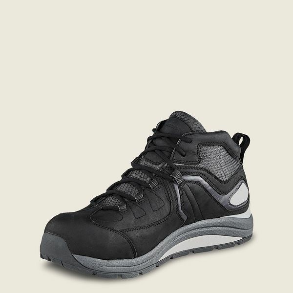 Red Wing CoolTech Athletics Waterproof, Safety Toe Men's Work Shoes Black | 7501KCOWH