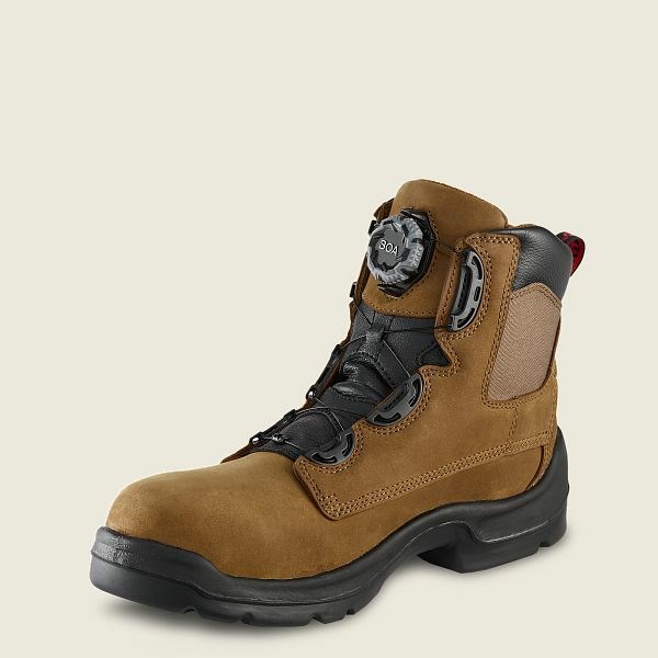 Red Wing FlexBond 6-inch BOA; Waterproof Safety Toe Boot Men's Work Boots Black | 6018AOMNK