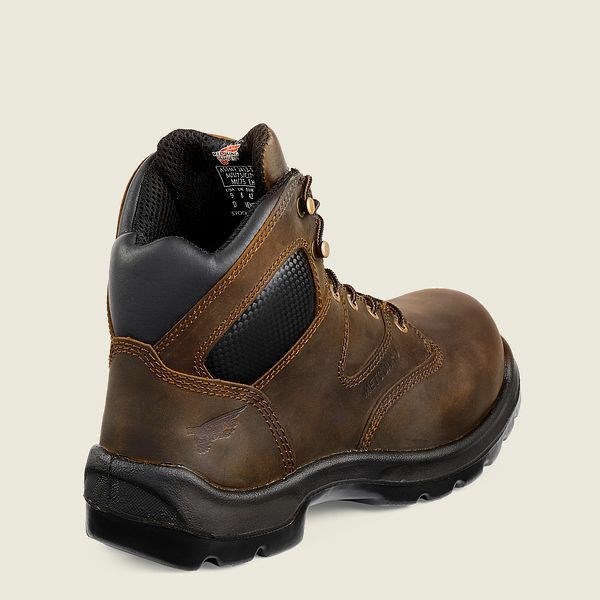 Red Wing FlexBond 6-inch Safety Toe Metguard Boot Men's Work Boots Black | 6094APOSW