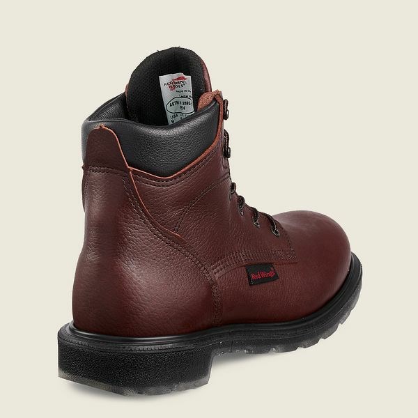 Red Wing SuperSole 2.0 6-inch Safety Toe Boot Men's Work Boots Brown | 5246NKCFU