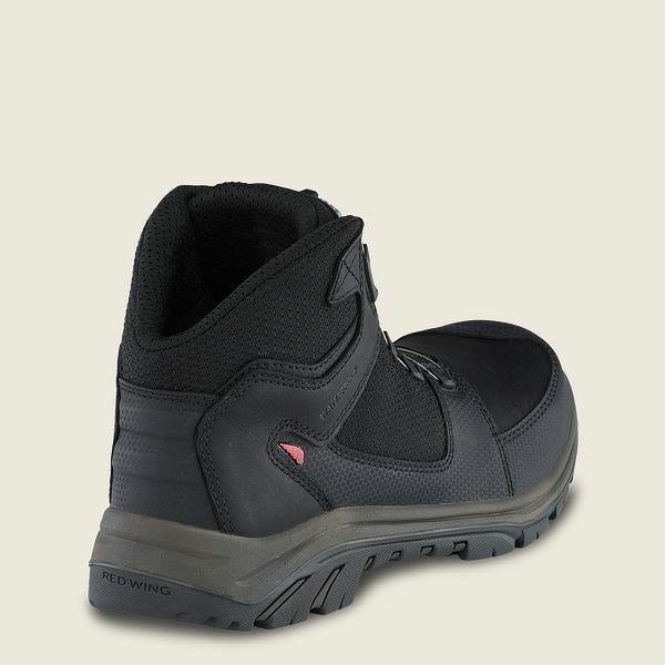 Red Wing Tradesman 5-inch Waterproof Safety Toe Men's Hiking Boots Black | 1089AMUGL