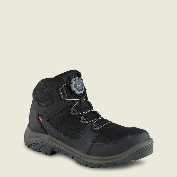 Red Wing Tradesman 5-inch Waterproof Safety Toe Men\'s Hiking Boots Black | 7508KOWVA