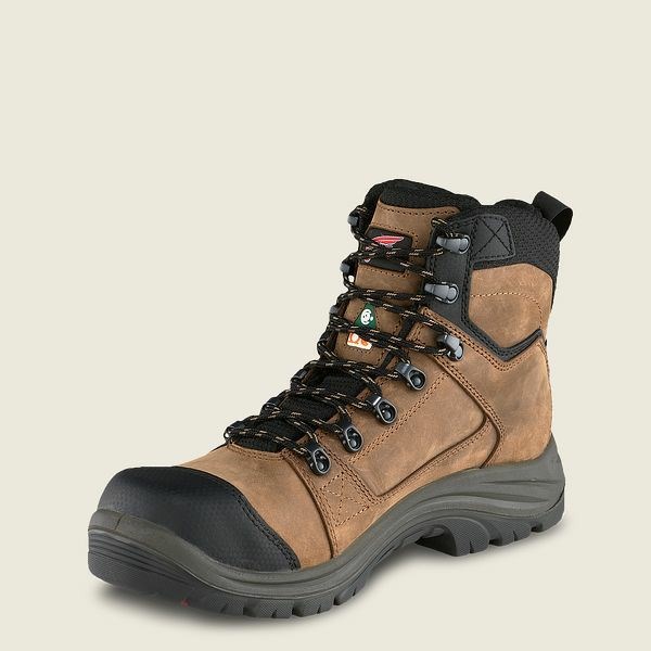 Red Wing Tradesman 6-inch Waterproof CSA Safety Toe Boot Men's Work Boots Black / Brown | 5296RPIEG