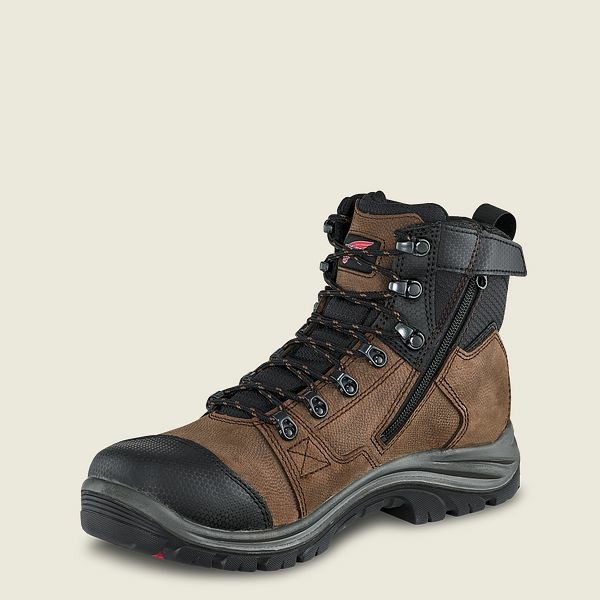 Red Wing Tradesman 6-inch Waterproof Soft Toe Boot Men's Work Boots Black | 4109KJWBD