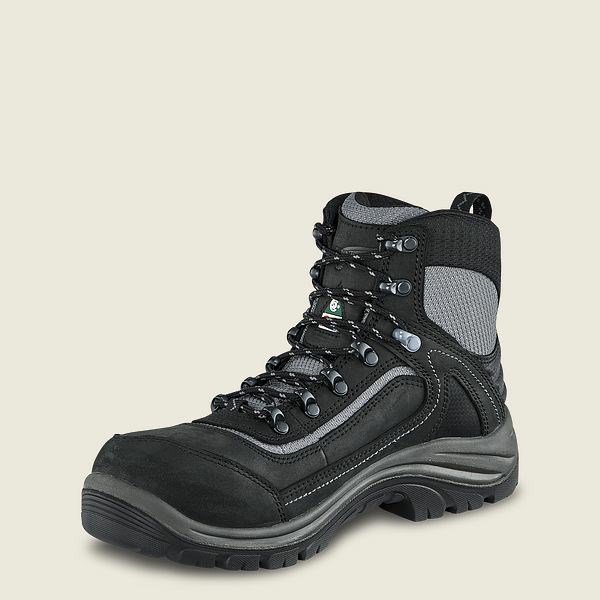 Red Wing Tradeswoman 6-inch Waterproof CSA Safety Toe Women's Hiking Boots Black | 1479XDEUO