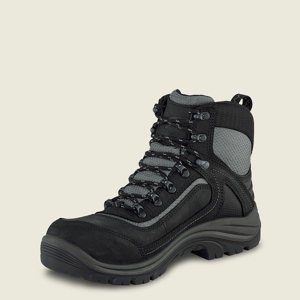 Red Wing Tradeswoman 6-inch Waterproof Safety Toe Boot Women's Work Boots Black | 7981XZWMA