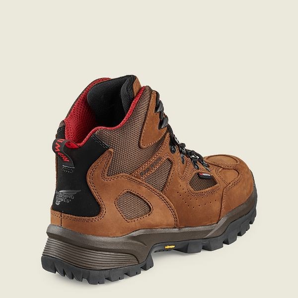 Red Wing TruHiker 6-inch Waterproof Safety Toe Men's Hiking Boots Brown | 3729PAFCG