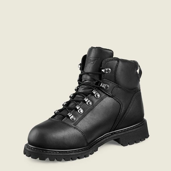 Red Wing TruWelt 6-inch Waterproof Safety Toe Boot Men's Work Boots Black | 2436VGWRX