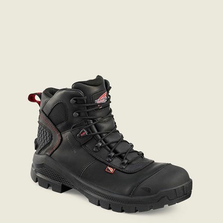 Red Wing Crv 6-inch Waterproof Men's Safety Toe Boots Black | 1702NLTKC