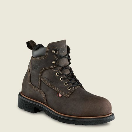 Red Wing DynaForce 6-inch Insulated, Waterproof Safety Toe Boot Men's Work Boots Brown | 0635PDFAB