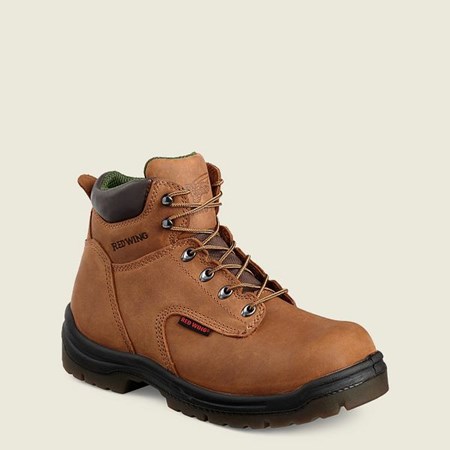 Red Wing King Toe 6-inch Men's Safety Toe Boots Brown | 3794HYPGE