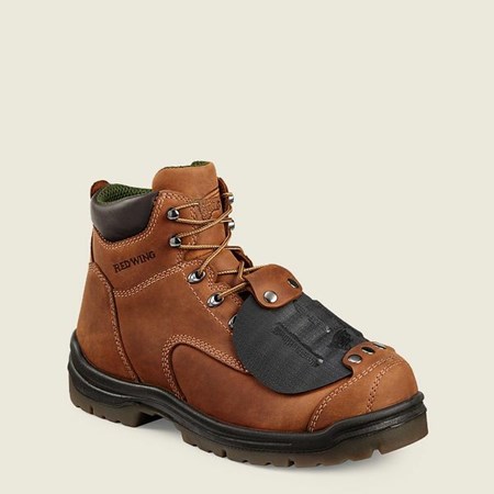 Red Wing King Toe 6-inch Metguard Boot Men's Safety Toe Boots Brown | 6579VIPRG