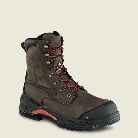 Red Wing King Toe ADC 8-inch Insulated, Waterproof CSA Safety Toe Boot Men's Work Boots Grey | 0618VIYSB