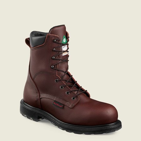 Red Wing SuperSole 2.0 8-inch CSA Safety Toe Boot Men's Work Boots Brown | 3641IQZLW