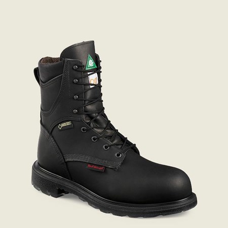 Red Wing SuperSole 2.0 8-inch Insulated, Waterproof CSA Men's Safety Toe Boots Black | 6207QOZWX